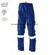 Royal Blue Cotton Welder Fr Rated Cargo Pants With Reflective Trim Safety