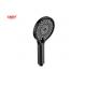 ABS 3 function handshower hand shower for shower column black bathroom new liquid silicon nozzle round easy clean OEM