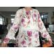 Long Sleeves Floral Print Shirt Womens 100% Viscose  Ladies Print Blouse