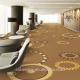 Fireproof sunflower pattern wall to wall plain commercial carpet
