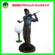 life size sport series  golf man statues  bronze color for sale
