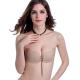 F004 Women strapless mango shape push up stick on drawstring bra