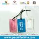 Different Color Printed Good Quality Rectangle Shape PVC Luggage Tag
