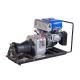 JJM1Q Line Construction 1 Ton Winch , Cable Pulling Gasoline Powered Winch
