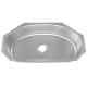 10 Inch Single Bowl Kitchen Sink Undermount Installation 16G Thickness / Round Stainless Steel Kitchen  Sink