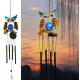 3.46 Inches Owl Wind Chime Animal Shaped Solar Garden Lights