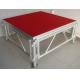 Red Plywood Movable Stage Platform Simple Stage , Corrosion Resistance