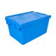 Customized Logo 600x400x315mm Plastic Moving Crate Tote Box for Transport and Storage