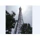 Self Supporting Mobile Telecom Tower AWS Welding High Tensile Strength