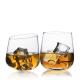 Hot Selling Lead-Free Crystal Creative Round Bottom Bevel Custom Glass Whiskey Glass