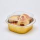 500ml Foil Food Container Disposable Takeout Pans With Clear Lids For Cooking Baking
