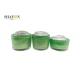 Green Refillable Cream Cosmetic Jar Various Size Cylinder Shape For Facial Cream