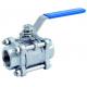 Threaded Butt Weld 3 Piece Ball Valves 1000 WOG 3 Piece 316 Stainless Steel Socket Weld Ball Valve (Locking Handle)