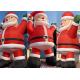 Outdoor Xmas Giant Inflatable Santa Claus With Blower For Christmas Decorations