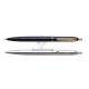 Personalized 0.7mm black / sliver Metal Pens and pencils promotional MT1056