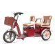 Two Passengers Motorized Electric Tricycles , Three Wheel Electric Trike