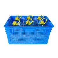 Foldable PP Plastic Stackable Nestable Dislocation Basket for Fresh Food Distribution