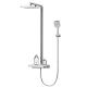 Thermostatic Rainfall Bath Shower Mixer Set D 411mm H 1132mm