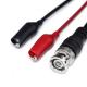 BNC to Dual Alligator Crocodile Clips Test Lead Cable for Oscilloscope CCTV Camera Video
