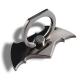 Mini Durable Zinc Alloy Bat Design Metal Die Casting Process Black Phone Stand for Mobile Phone Notepad