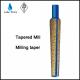 High quality tapered mill for milling downhole obstructions