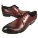 Wine Red Rismart Mature Men's Oxfords Shoes Stylish Dress Leather Shoes