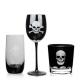 Hot selling creative glass cup with skull pattern for gift