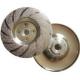 4-5 Diamond Turbo Cup Wheel Vacuum Brazed With M14/16 Flange Bright