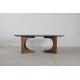 Modern Oak Wood Top Dining Table Customized Wood Finish Rectangle