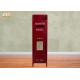 Wood Floor Storage Cabinets Decorative Wooden Cabinet Red Color Post Box MDF Storage Racks