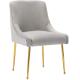Modern Dining Upholstered Kitchen Chairs Velvet Living Room With Brass Metal Legs