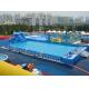 Durable Backyard Ground Metal Frame Pool Blue Inflatable Swimming Pool 0.9 PVC Tarpaulin