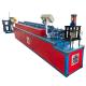 Red 100mm Roller Shutter Roll Forming Machine With Manual Decoiler