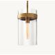 Hardwired Power Source Simple Brass Glass Single Chandelier Ravelle Pendant 10 with 1 Light