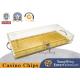 Countertop Acrylic Gold Wire Bottom Dealer Chip Tray