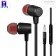 Zinc Alloy 1.2m 3mW Wired Earphones With Mic Noise Cancelling