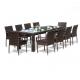 2400mm Breadth 800mm Depth Bistro Table And Chairs Set Weather Resistant