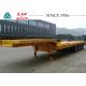 4 Axles Low Bed Trailer Truck 40-70 Ton Capacity With Mechanical Suspension
