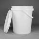 Thermal Transfer HDPE White Round Plastic Barrel For Latex Paint Color
