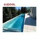 Swimming Pool Acrylic Glass Sheet Aupool 50Mm Tunnel Cylinder for Resort Garden House