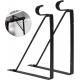 Sturdy Closet Rod Bracket with Rod Holder Wall Mounted Clothes Hanger Pole Support Hooks
