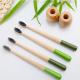 OEM Charcoal Eco Bamboo Toothbrush 19.2cm Cruelty Free Toothbrush