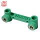 Green PPR Conjoined Female Tee Fitting  Size 20-110mm For Hot Water Supply