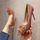 068880-11 Korean fashion sexy rhinestone high heels sequins are thin all-match women's single shoes stiletto net red wed