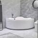 Indoor Whirlpool Acrylic Triangle Corner Bathtub Small Shower Combo
