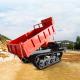 Powerful Weichai Jiaxin Engine 10 Ton Crawler Dumper Truck For Slope Transportation