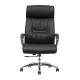 High Back Office Leather Revolving Chair with aluminum handrail