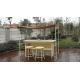 White Resin Wicker Bar Set , Modern Rattan Conservatory Furniture