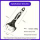 Laser Marking Reversible Wide Opening 10 Inch Adjustable Wrench With Super Torque