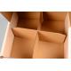 Four Parts Corrugated Display Boxes Space Saving Various Size ISO Certificate